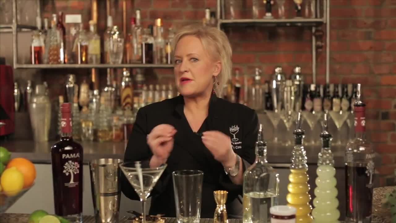 Sparkling Pamarita Cocktail - Kathy Casey's Liquid Kitchen - Small Screen