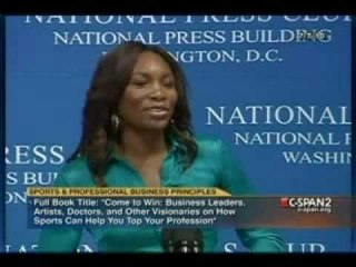 Venus Williams, Tennis Champion at National Press Club