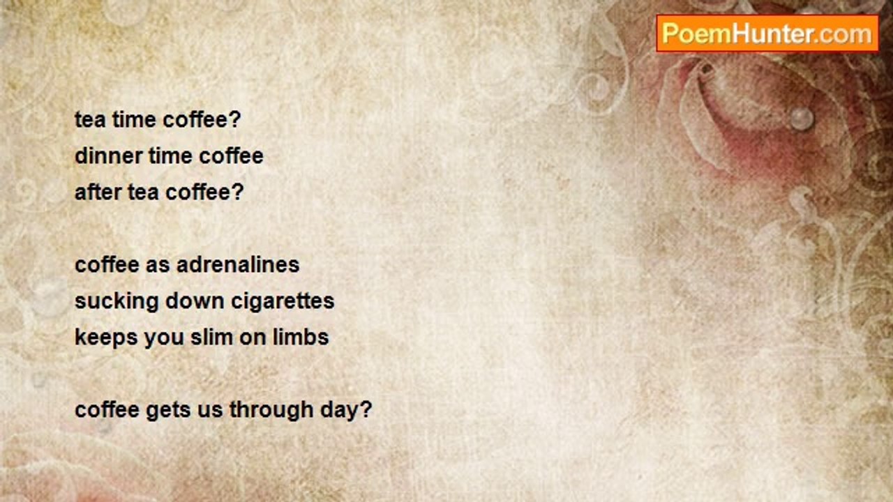 Terence George Craddock (Spectral Images and Images Of Light) - Coffee Time