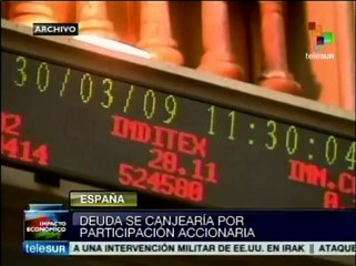 España: bancos piden asociarse temporalmente a empresas endeudadas