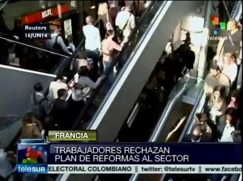 Huelga de trabajadores ferroviarios en Francia lleva 6 días