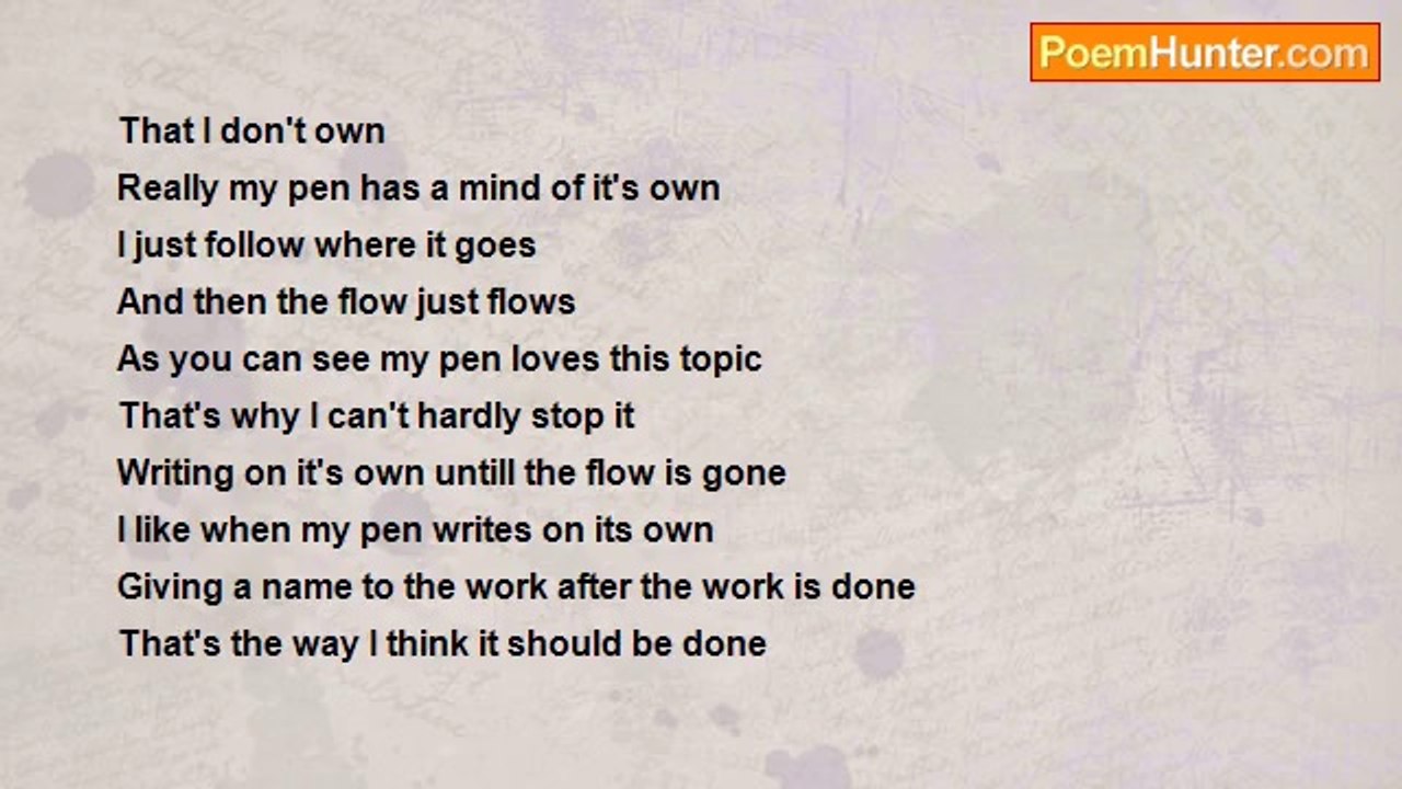 Frankie Stamey - Why I Write