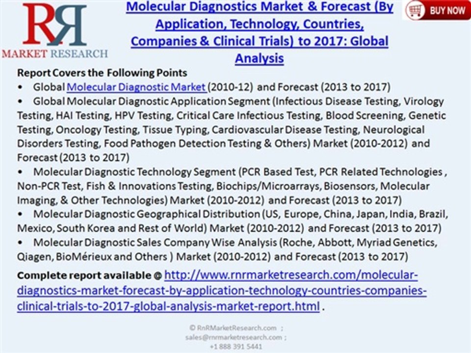 Global Molecular Diagnostics Market 2017 Forecasts
