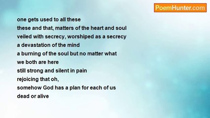 RIC S. BASTASA - one gets used to all these