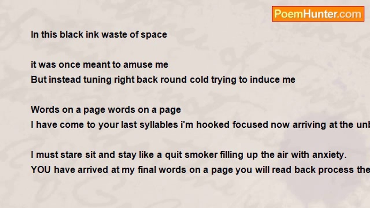 Shane Lyons - Words on a Page