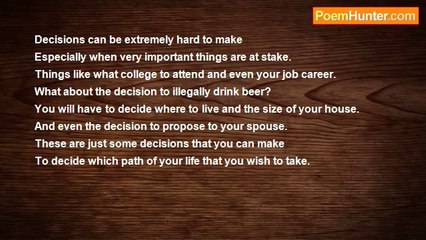 Steven Rickard - Decisions, Decisions