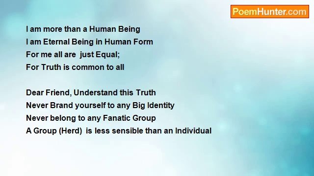 Gan Chennai - 0976..... I AM HAPPY TO LOSE MY IDENTITY