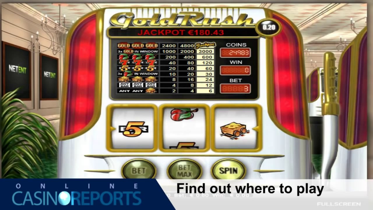 Gold Rush -classic slot from NetEnt