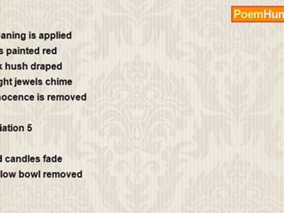 michael oliver - Brass bowl- A wedge with six variations