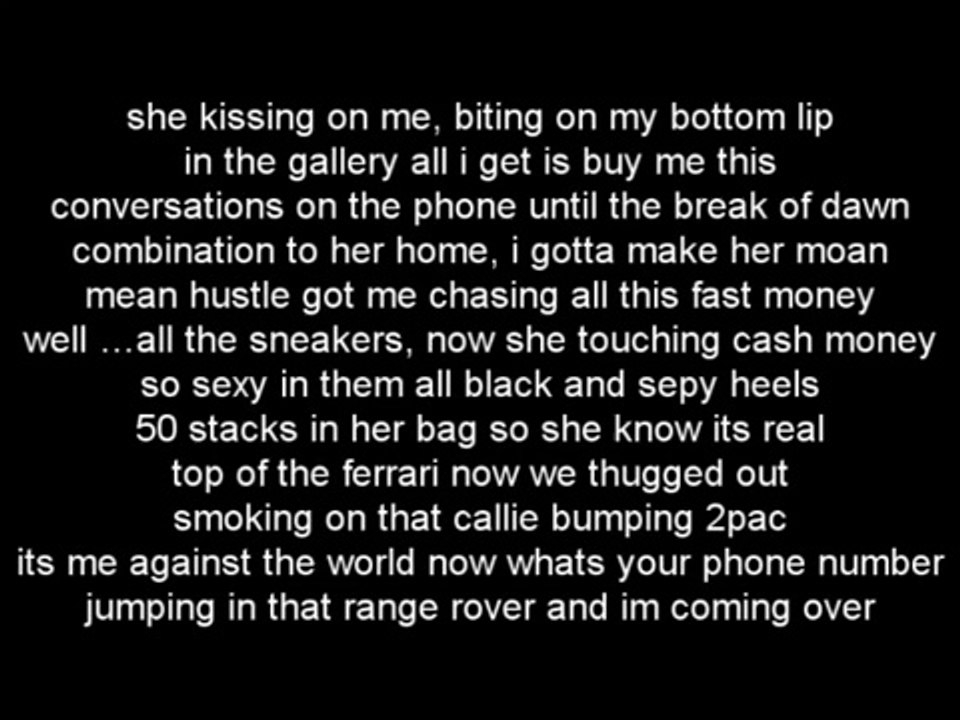 Rick Ross ft. Usher - Touchn You - Lyrics On Screen 2012