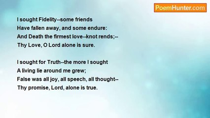 Henry Alford - I sought for Novelty--in vain