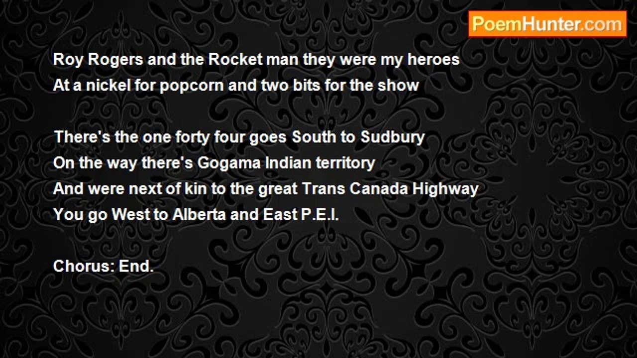 Paul Henry Dallaire - Roy Rogers & the Rocket man (they were my heroes)