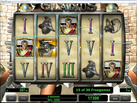 Gladius Slot 318 facher Gewinn 30 Freispiele Multiplikator 5
