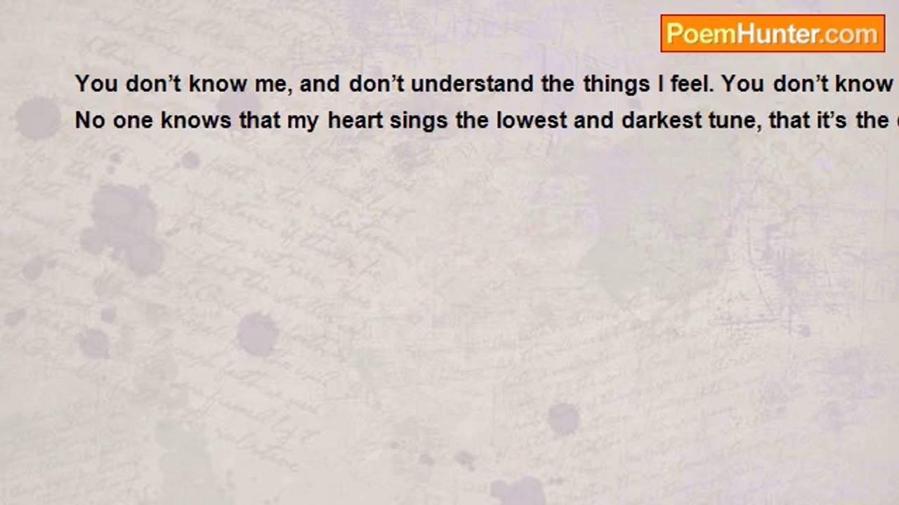 samantha willison - You don't know me