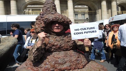 Manifestation des intermittents le 16 juin 2014, à Paris