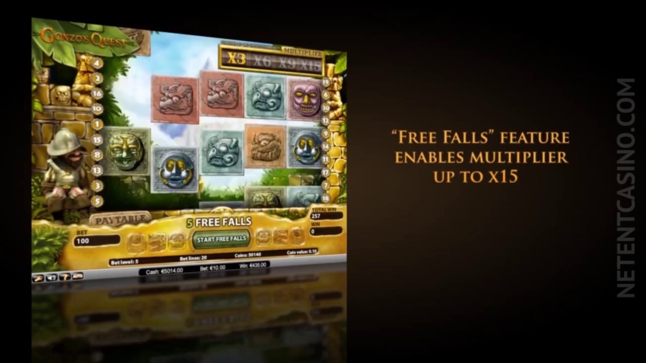 Gonzo's Quest™ Video Slot by Netent Casino (Net Entertainment Software)