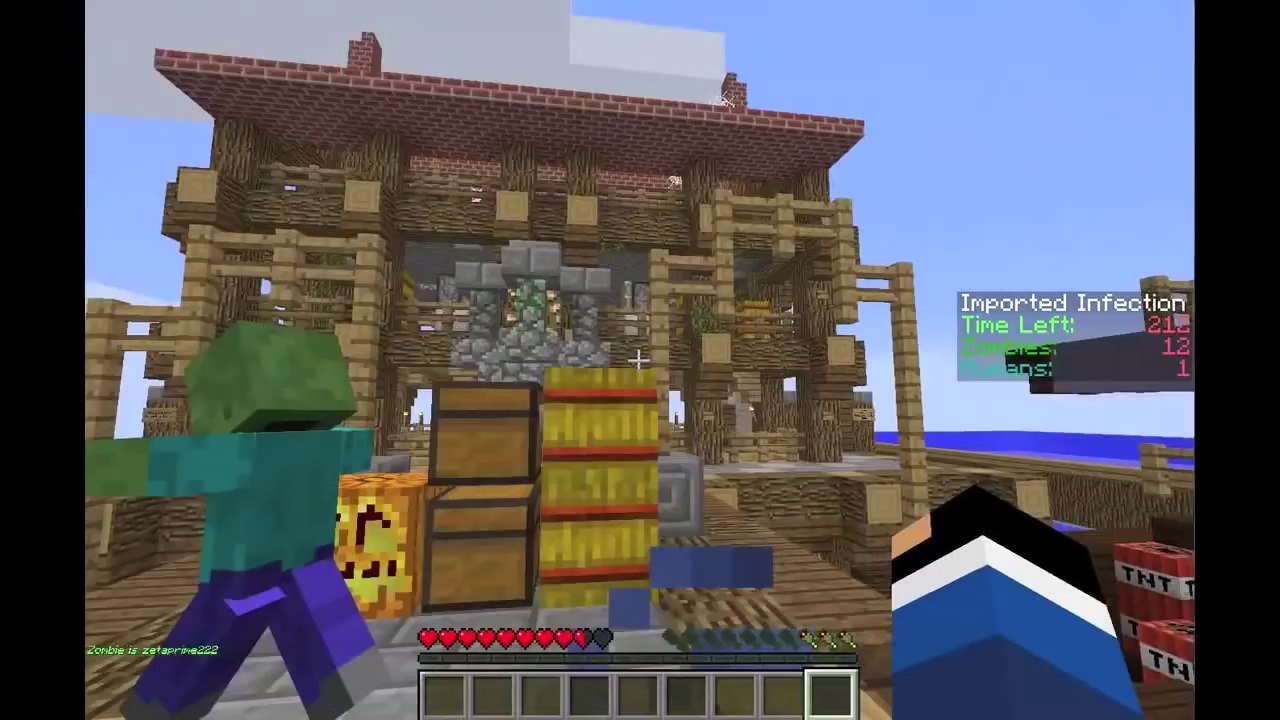 Minecraft - Zombie Manic with Fans!!