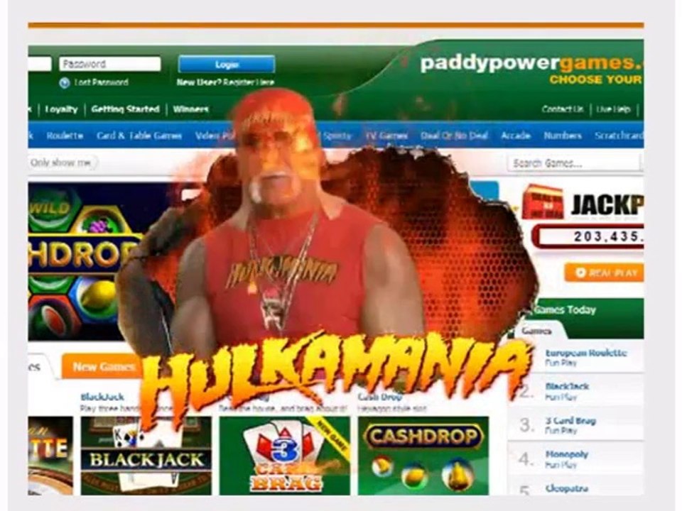 Hulk Hogan launches Hulkmania Online Slot