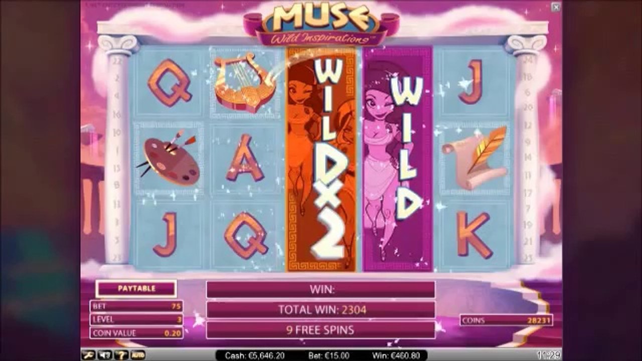 I bonus della slot machine Muse di Netent - Trucchislotmachinebar.com