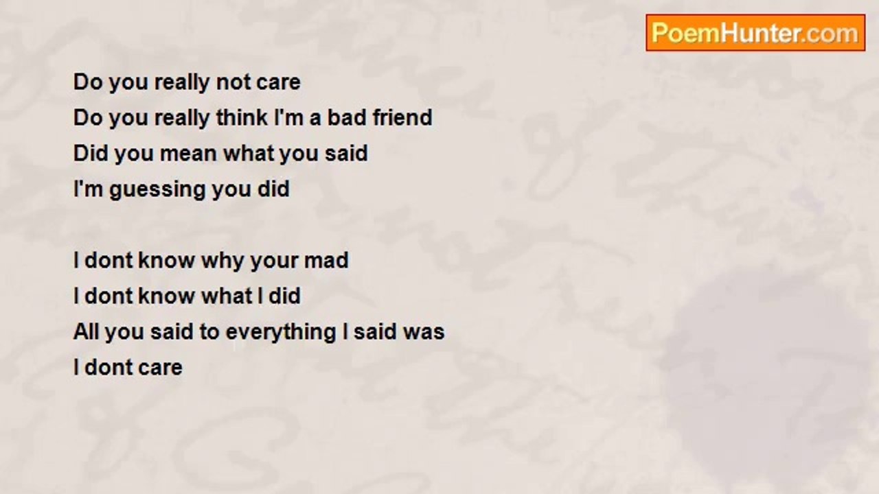 Relizabeth Ferris - I Really Dont Care