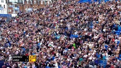 Esagerato Dimitrov, che volée di fronte alla sua Sharapova!