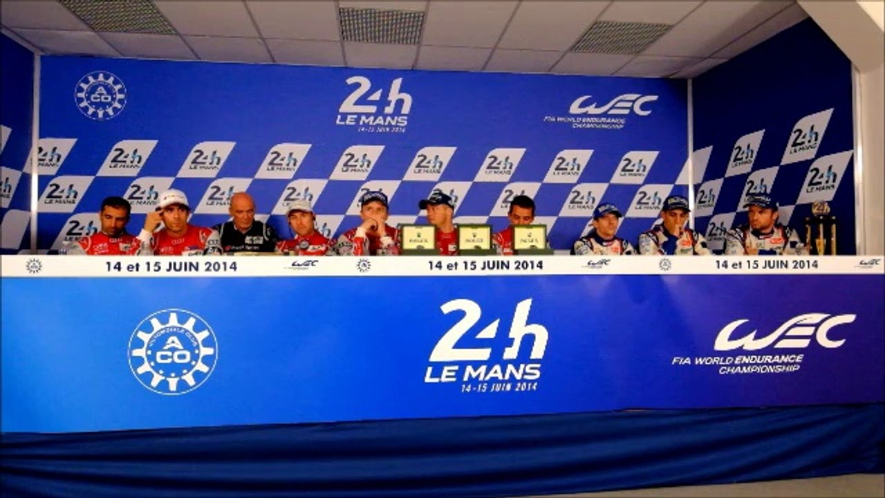 Overall winners press conference following the 2014 24 Hours of Le Mans