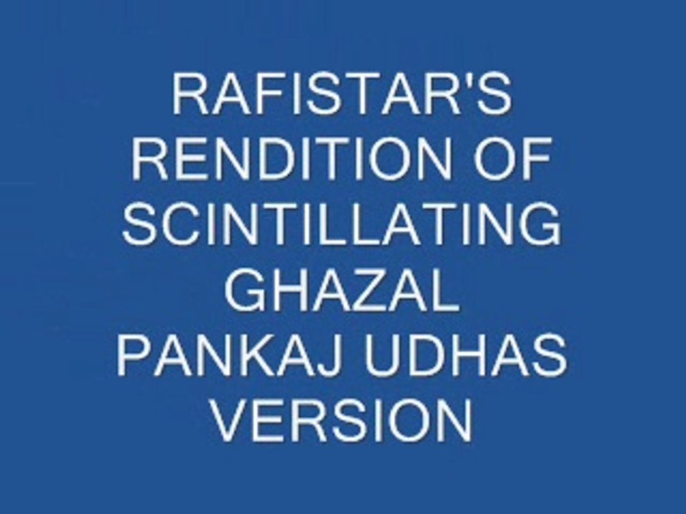 Ghazal 'Chandi Jaisa Rang Hai Tera'