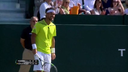 Magico Fognini, vincente sotto le gambe!