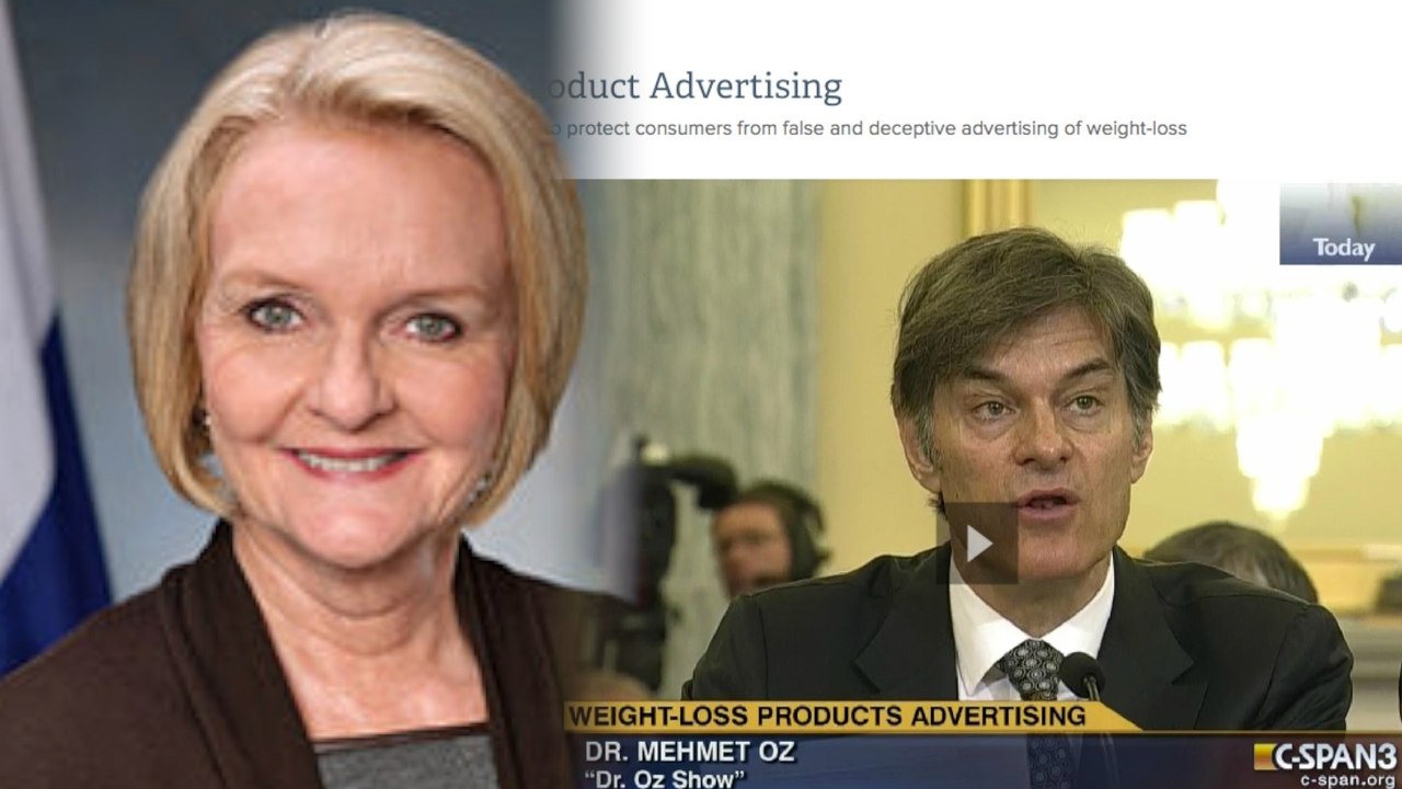 Dr. Oz Faces Senator McCaskill To Answer For His "Miracle" Diet