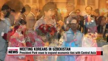 President Park vows to expand economic ties with Central Asia