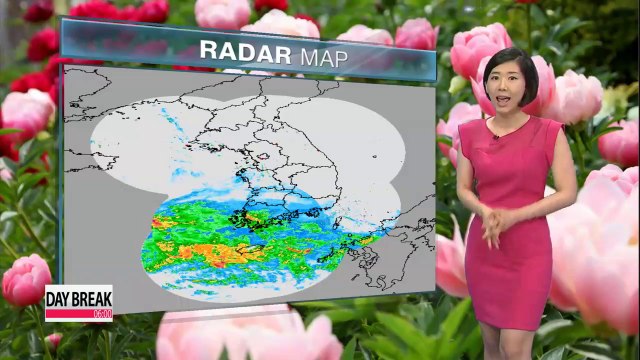 Monsoonal front in Jeju drops showers, sporadic showers for the central region
