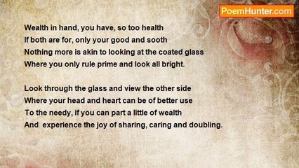 Narayanan Ramakrishnan - A GLASS AND A MIRROR