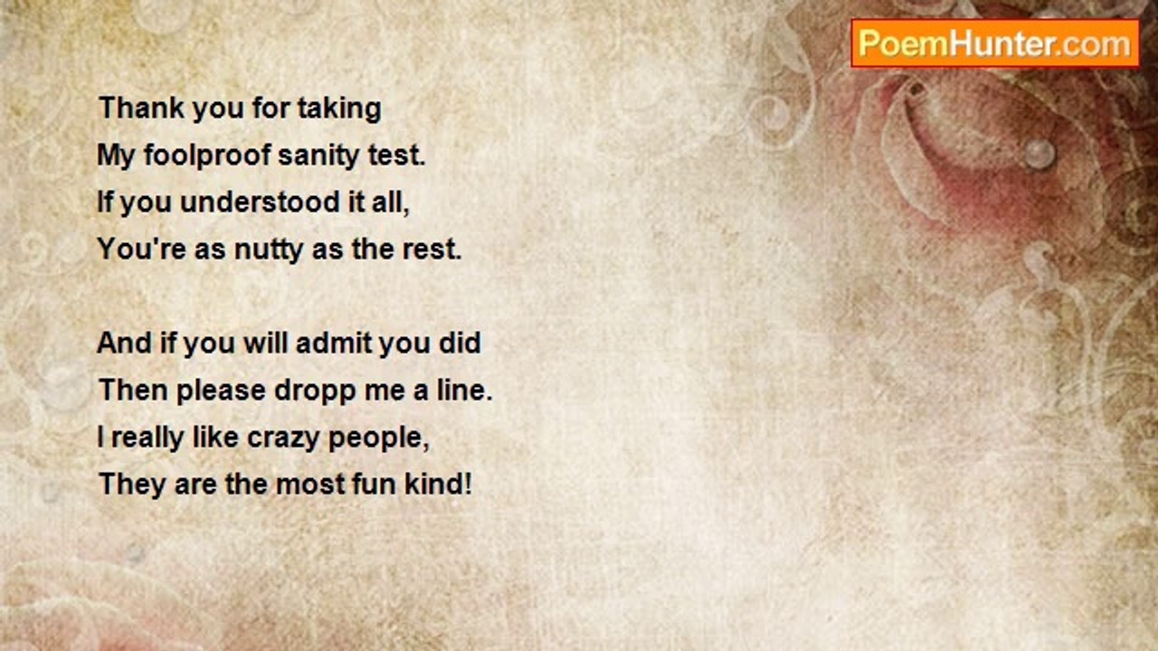 Robert Edgar Burns - SANITY TEST!