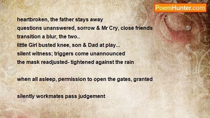 Malcolm Sealy - a fathers Pain