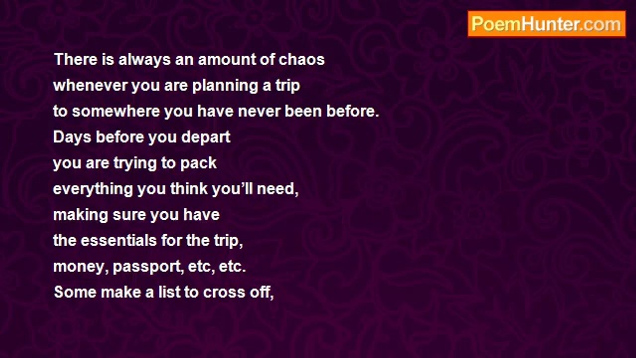 David Harris - Going Away (Fun Poem 147)