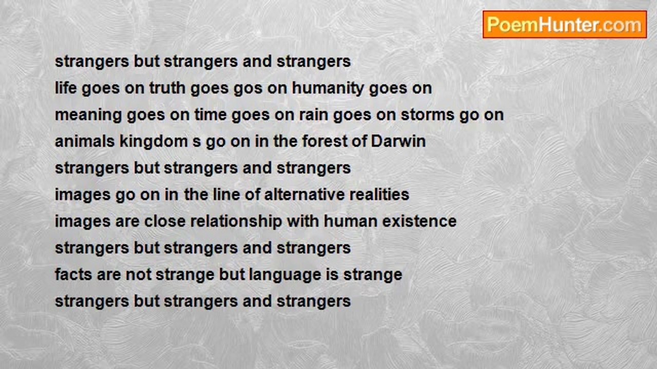 Nyein Way - strangers but strangers and strangers