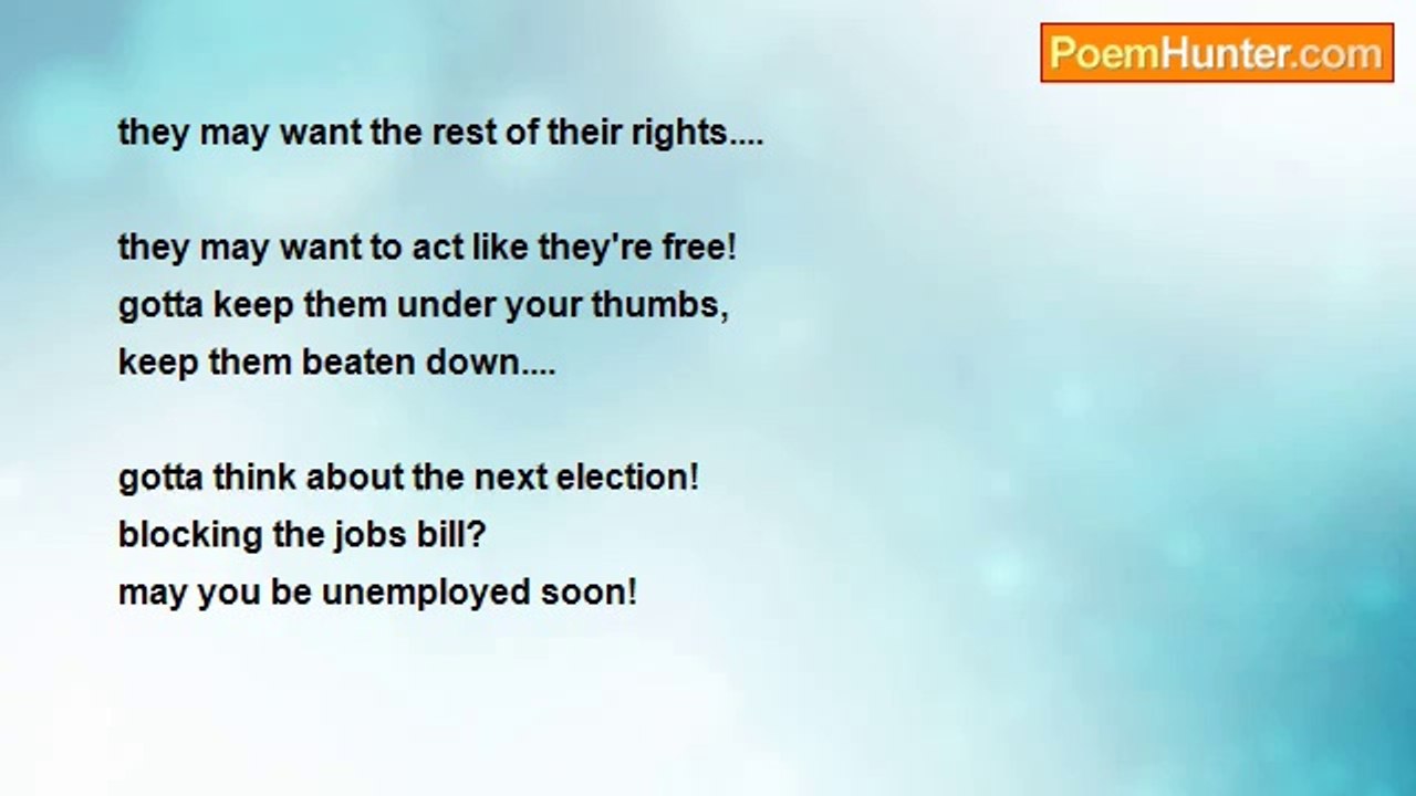 Eric Cockrell - To The Republicans  (Blocking The Jobs Bill)