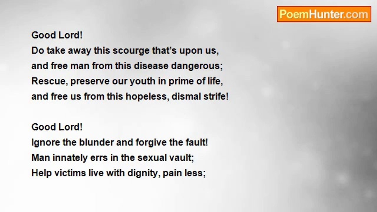 Dr John Celes - Prayer Poem on World Aids Day,2011