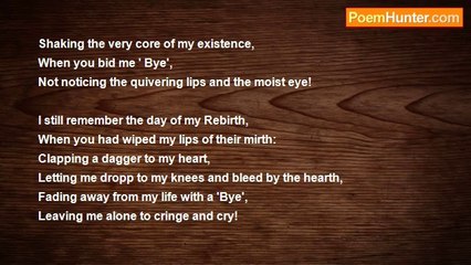 Touhid Barkat - An Ode to One Who had Once said 'Bye'.