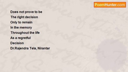 Dr.Rajendra Tela,Nirantar - When The Mind Over Rules The Heart