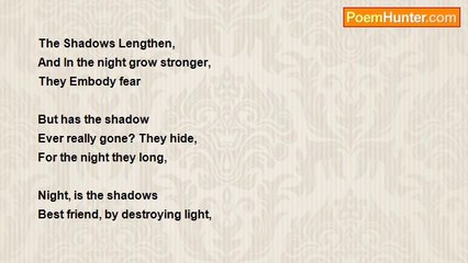 Matthew Moser - Shadows  (Haiku)