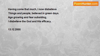 Rm.Shanmugam Chettiar. - Time eats your fear.