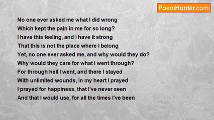 inas sayed - No One Ever Asked Me