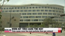 Worn-out tires emit fine dust, risking health
