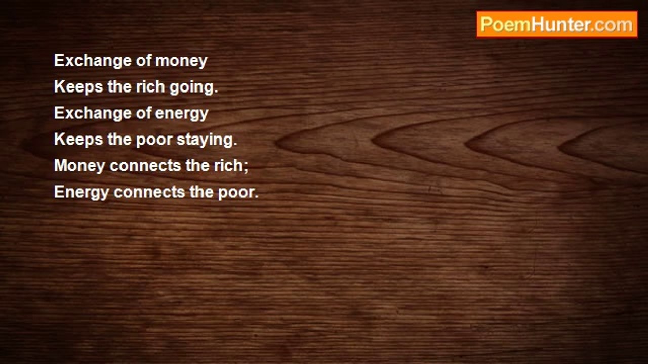 Rm.Shanmugam Chettiar. - Money vs energy.