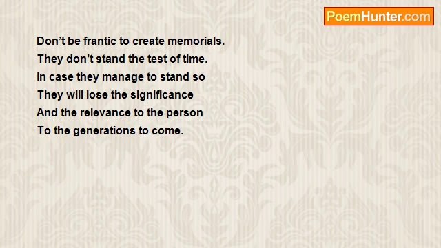 Rm.Shanmugam Chettiar. - No use of memorials