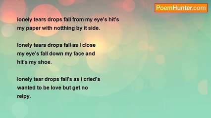 robin king - Lonely tear drops.