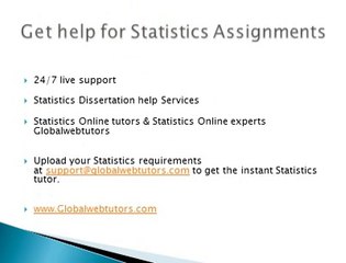 Statistics Assignment Help