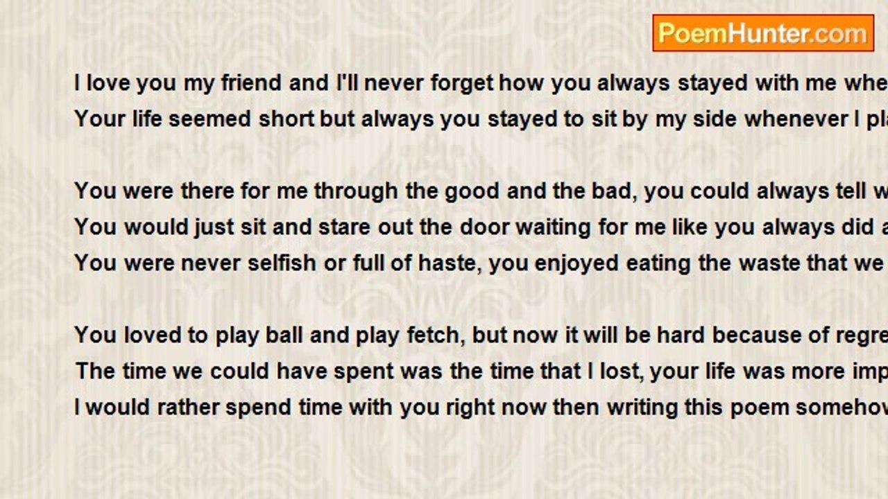 David Good - A lost friend