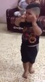 Iraqi chid dancing don't miss it!